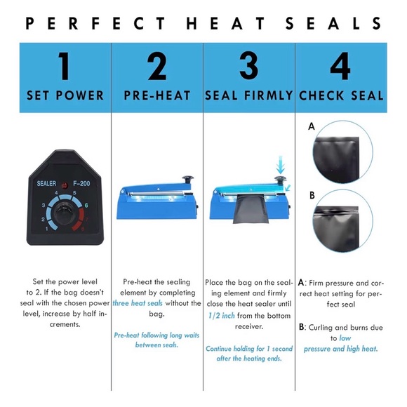 Blue Resealable Stand-Up Pouch